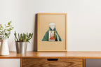 Onigiri Cat Art Print