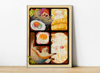 Bento Cats Art Print