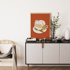 Catppuccino Cat Art Print