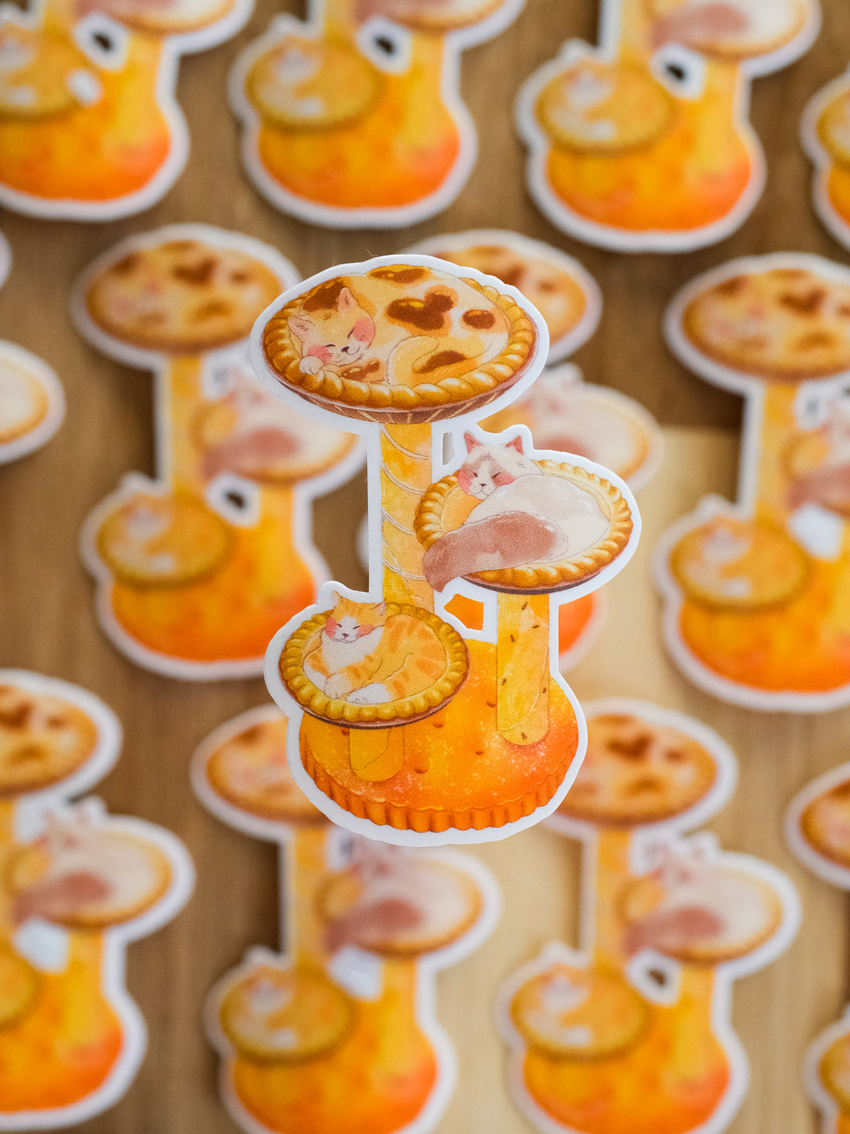 Egg Tart Cat Sticker