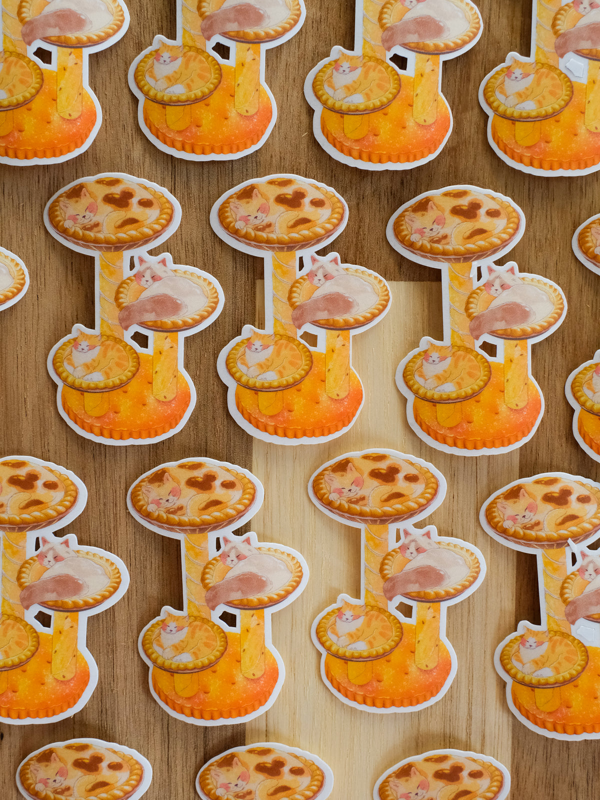 Egg Tart Cat Sticker