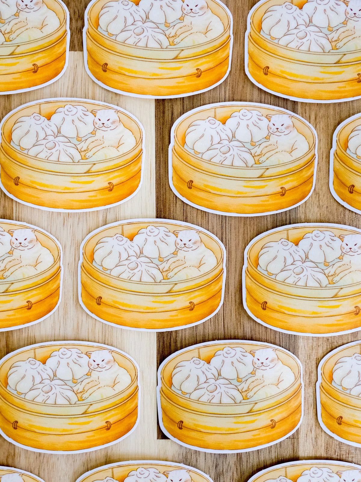Steam Bun Cat Sticker