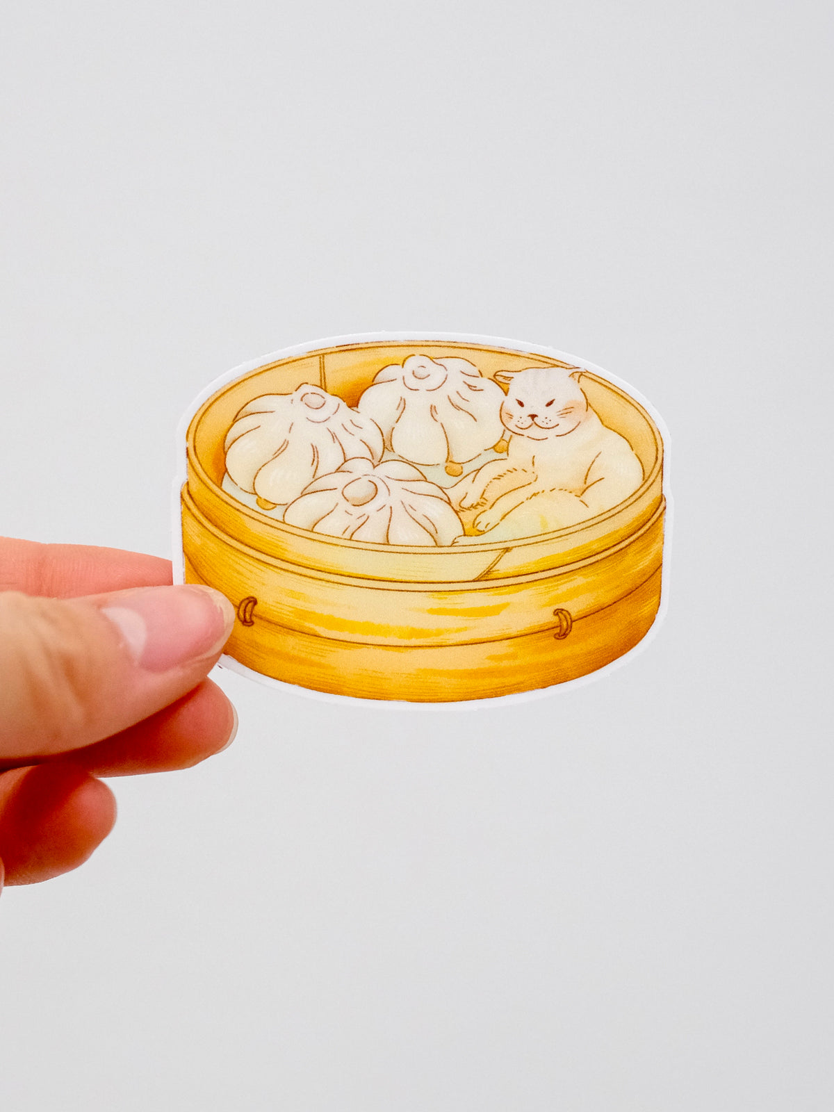 Steam Bun Cat Sticker