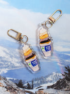Hokkaido Ice Cream Cat Keychain