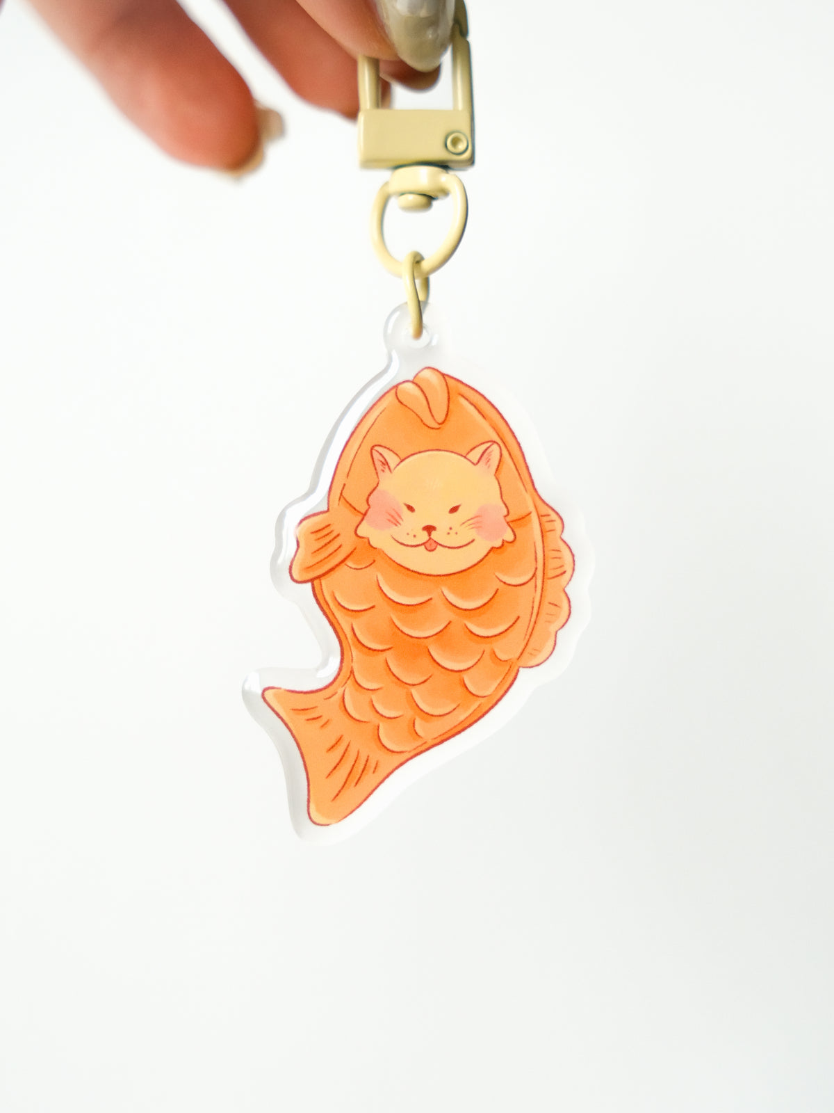 Taiyaki Cat Keychain