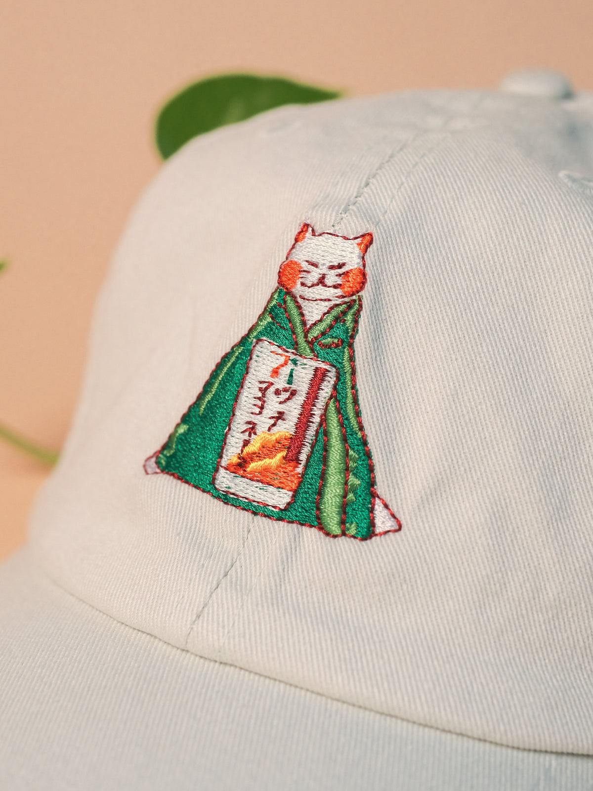 Stay Cozy Cat | Pastel Green Hat