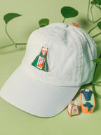 Stay Cozy Cat | Pastel Green Hat