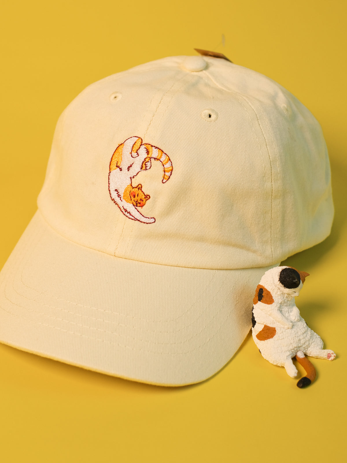 Purrfect Day Cat | Pastel Yellow Hat