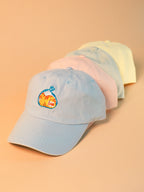Happy Loafing Cat | Pastel Blue Hat