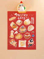 Pastry Cats Sticker Sheet