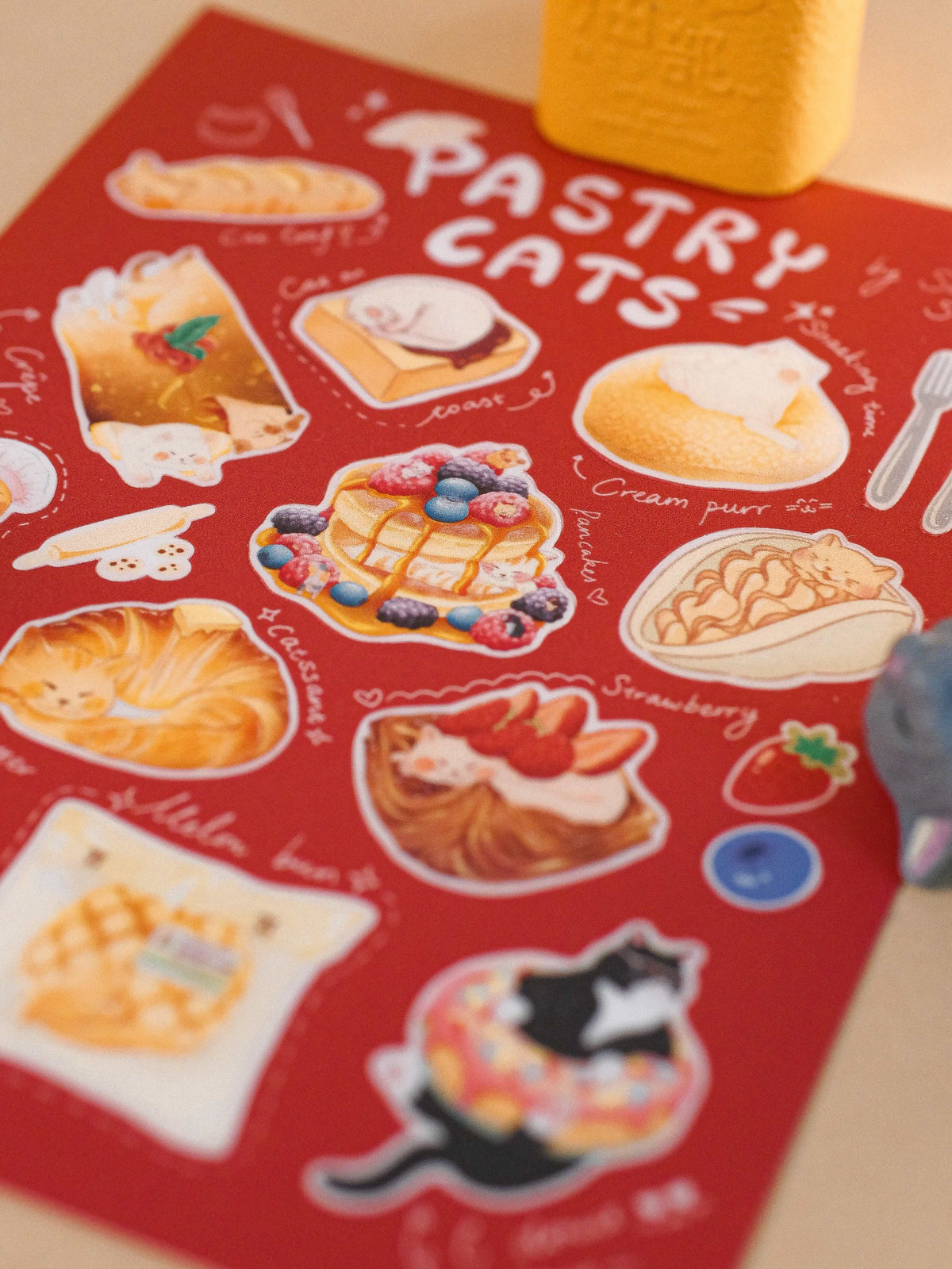 Pastry Cats Sticker Sheet