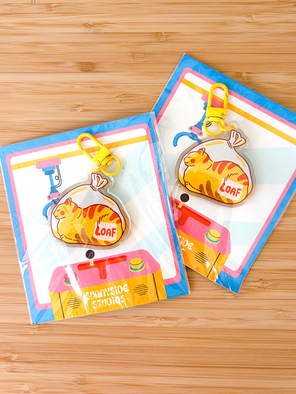 Cat Loaf Keychain
