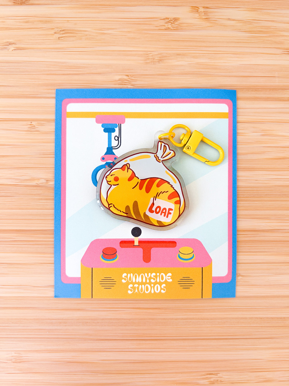 Cat Loaf Keychain