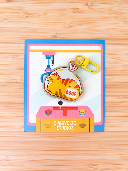 Cat Loaf Keychain