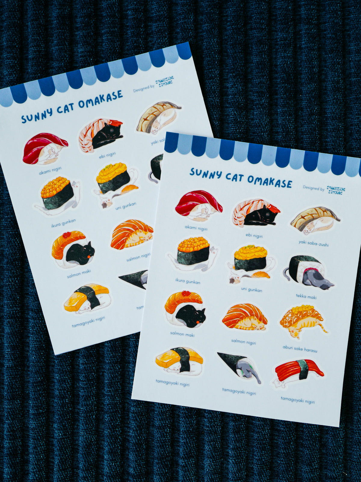 Omakase Cats Sticker Sheet