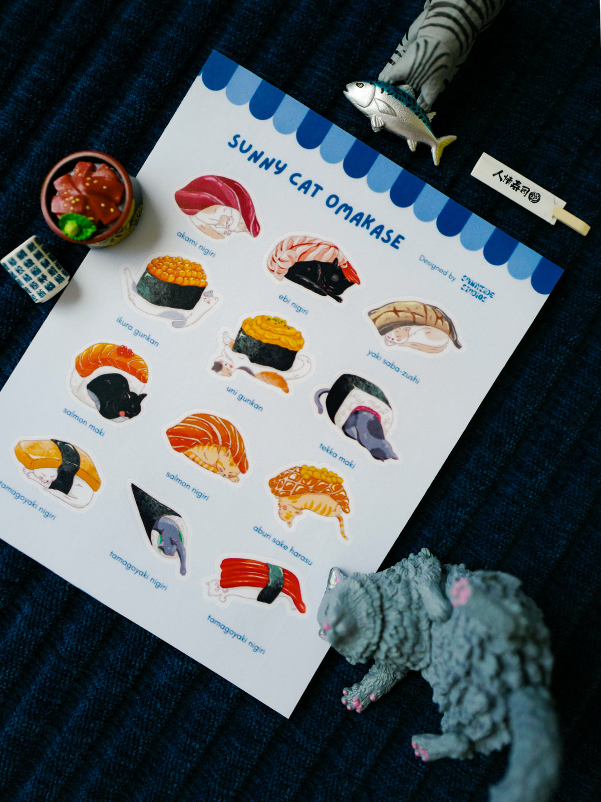 Omakase Cats Sticker Sheet