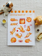 Orange Cat Sticker Sheet