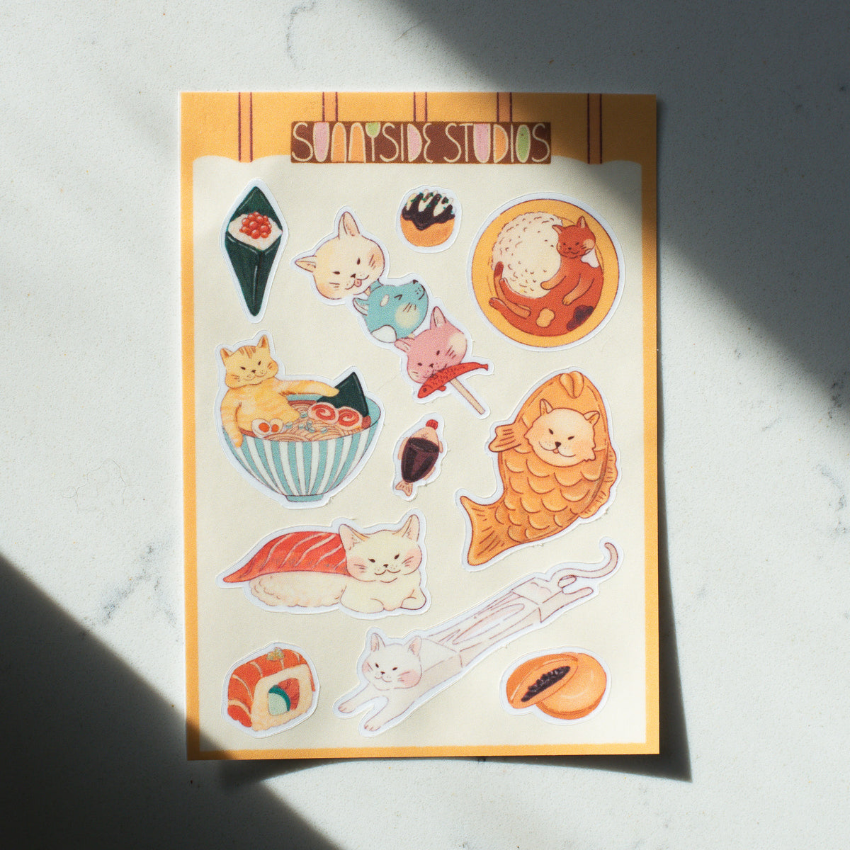 Sushi Cats Sticker Sheet