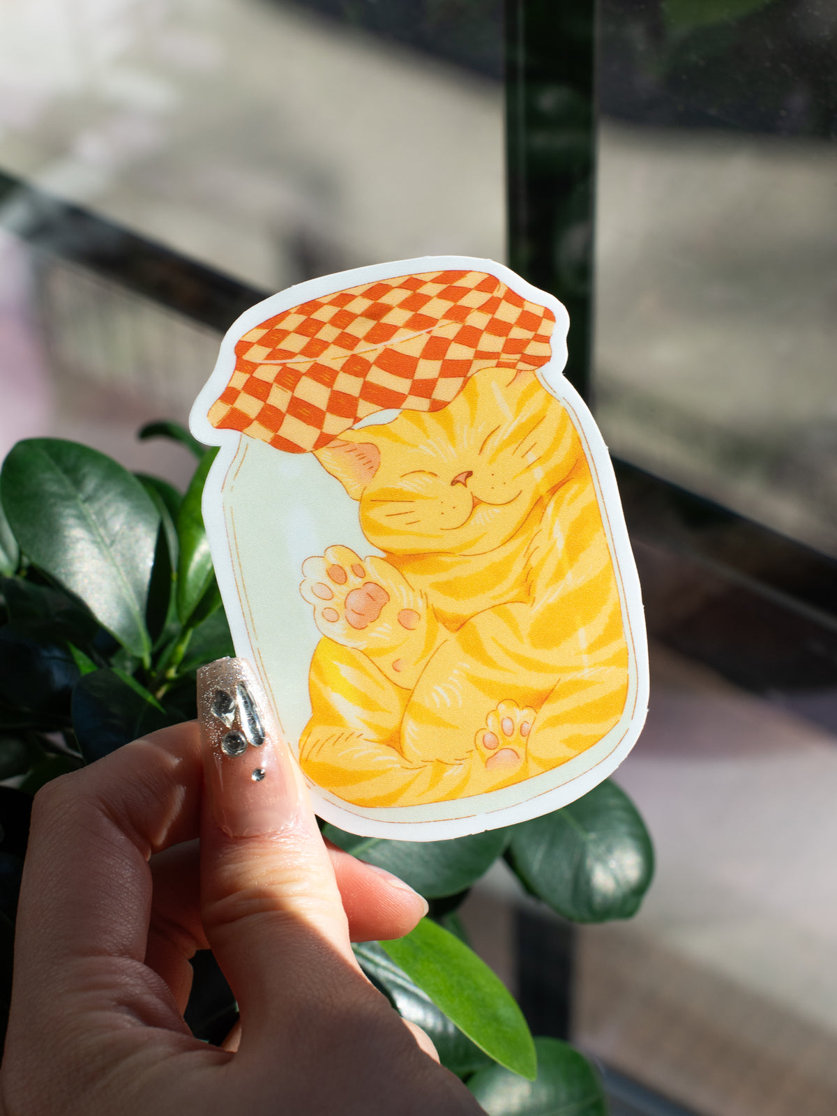 Napping Cat Sticker