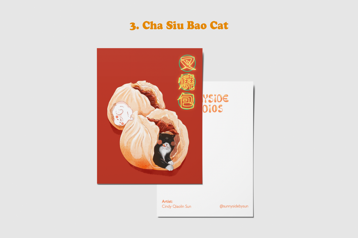 Dim Sum Cats Postcards