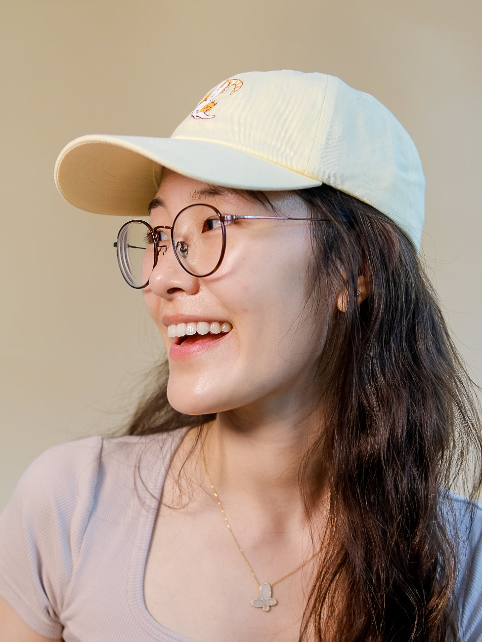 Purrfect Day Cat | Pastel Yellow Hat