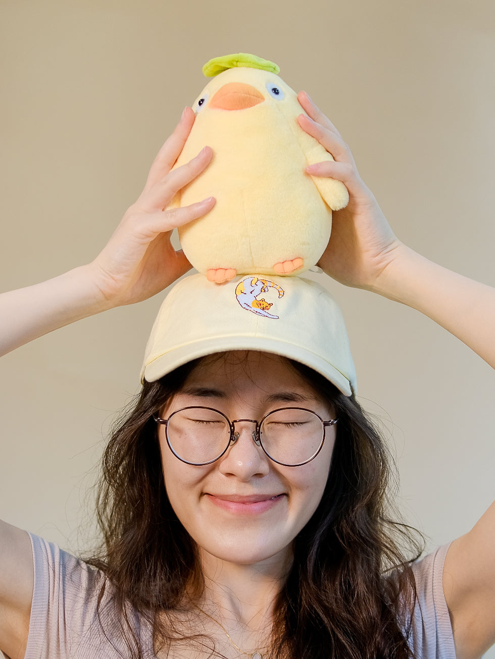 Purrfect Day Cat | Pastel Yellow Hat