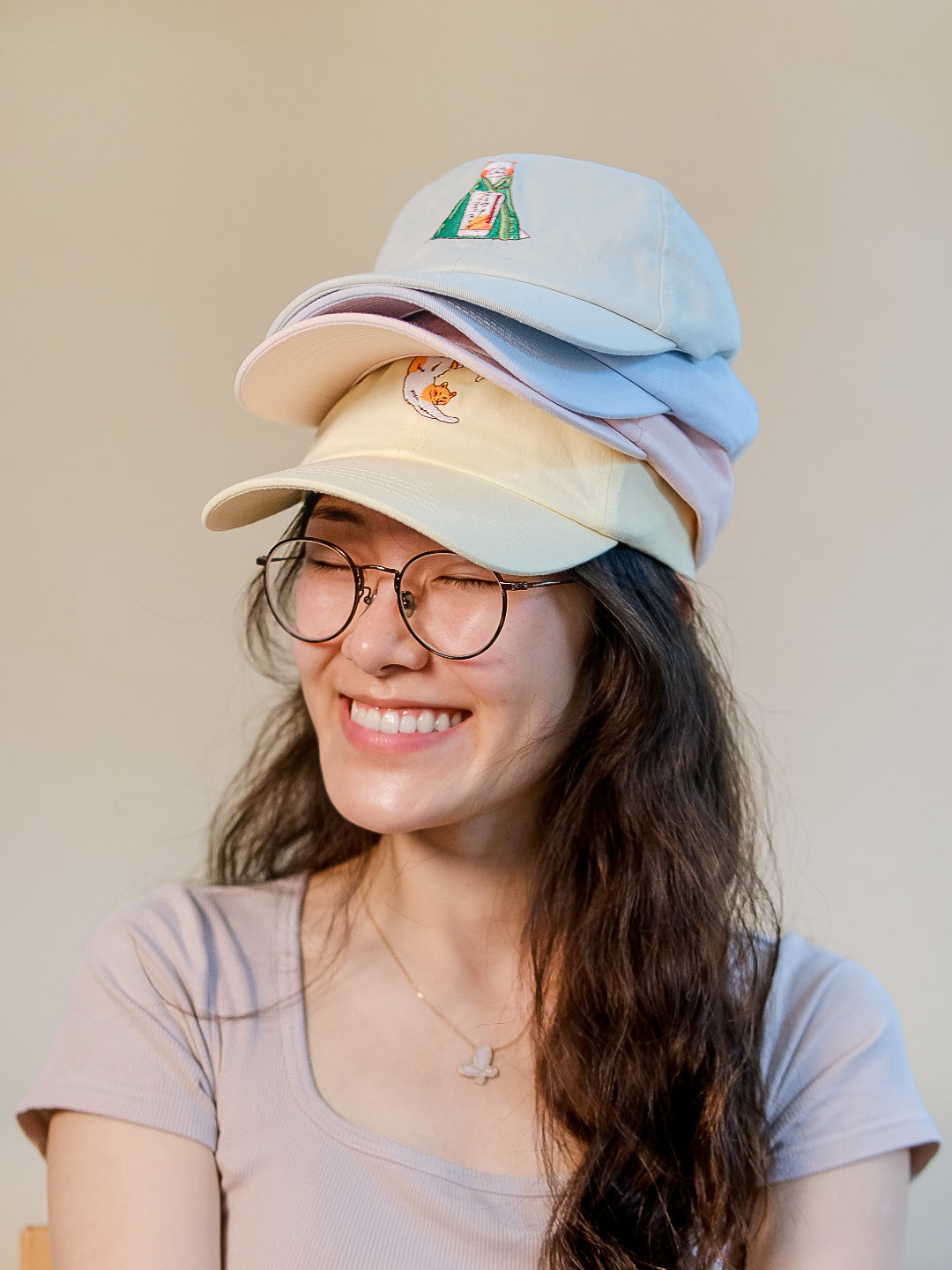 Stay Cozy Cat | Pastel Green Hat