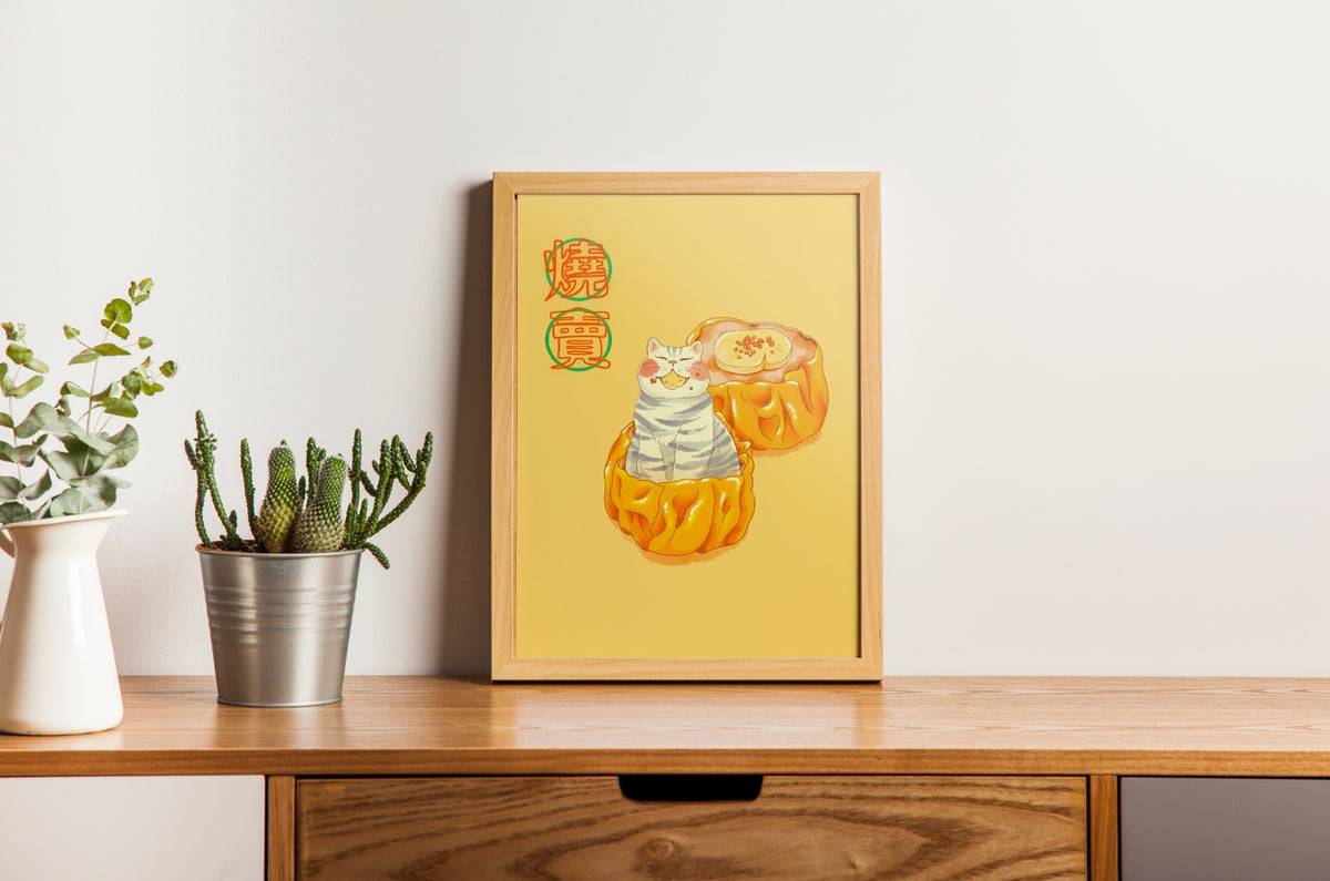 Siu Mai Cat Art Print