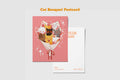 Cat Bouquet Postcard