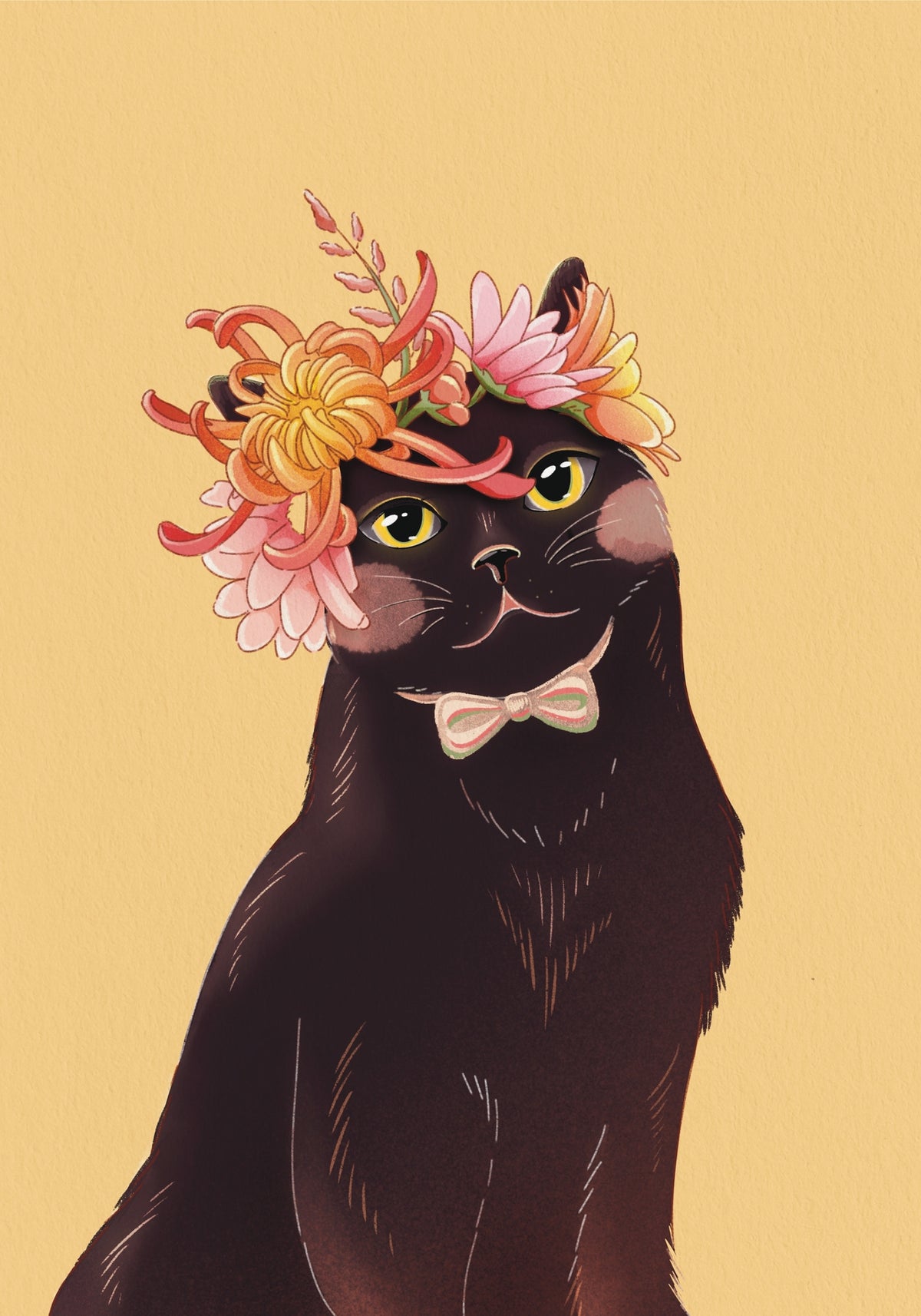 Black Cat Art Print
