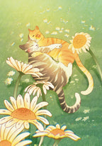 Couple Cats Art Print