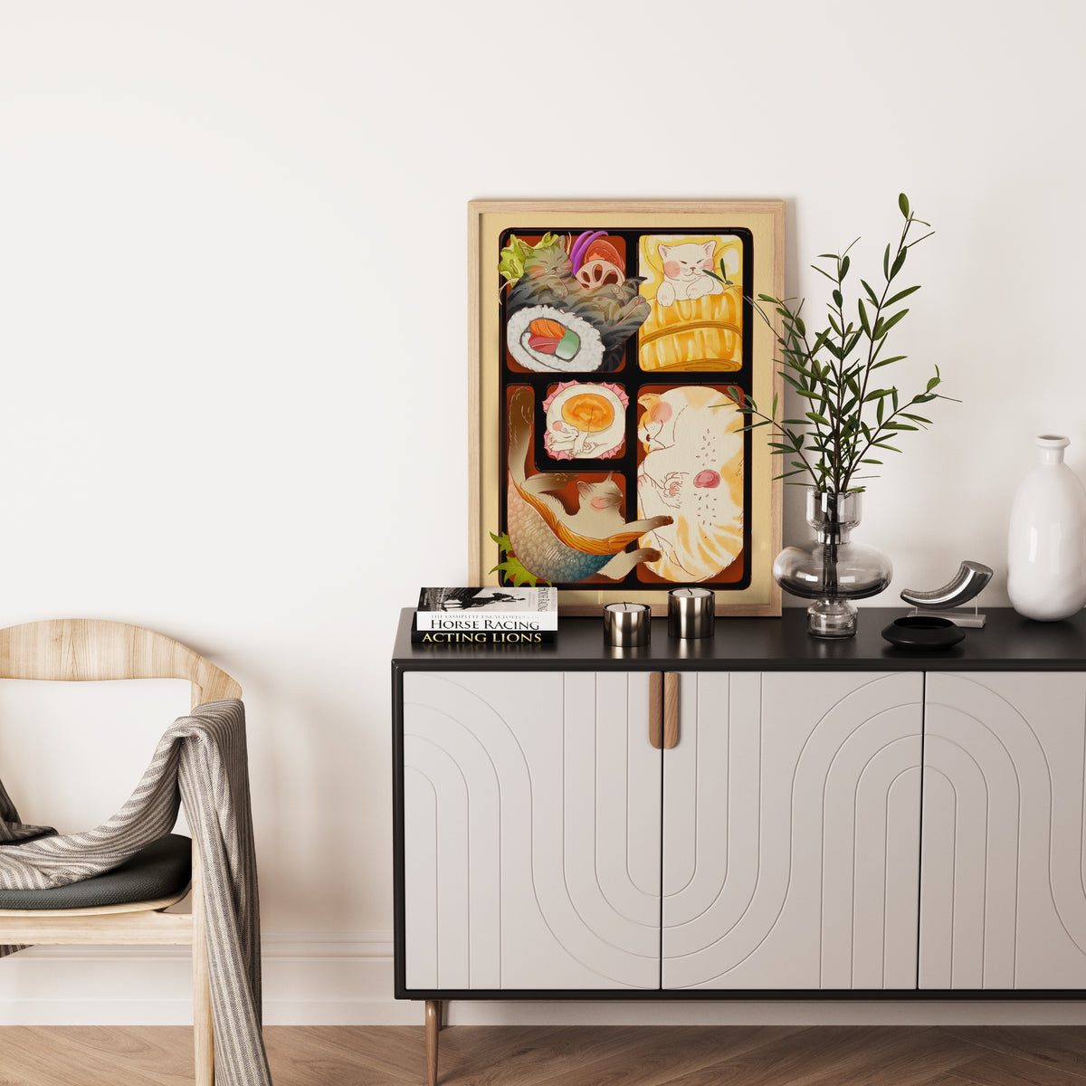 Bento Cats Art Print