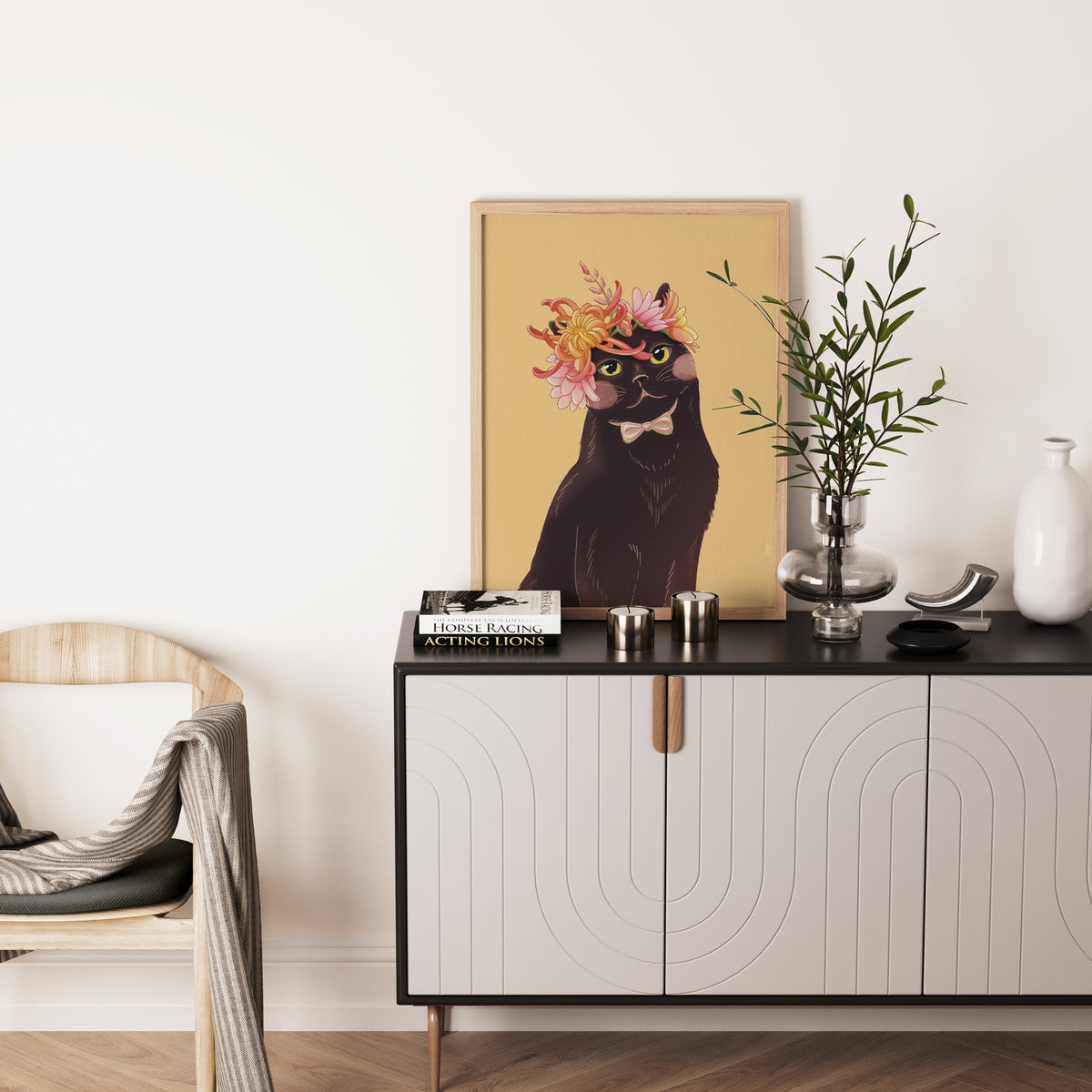 Black Cat Art Print