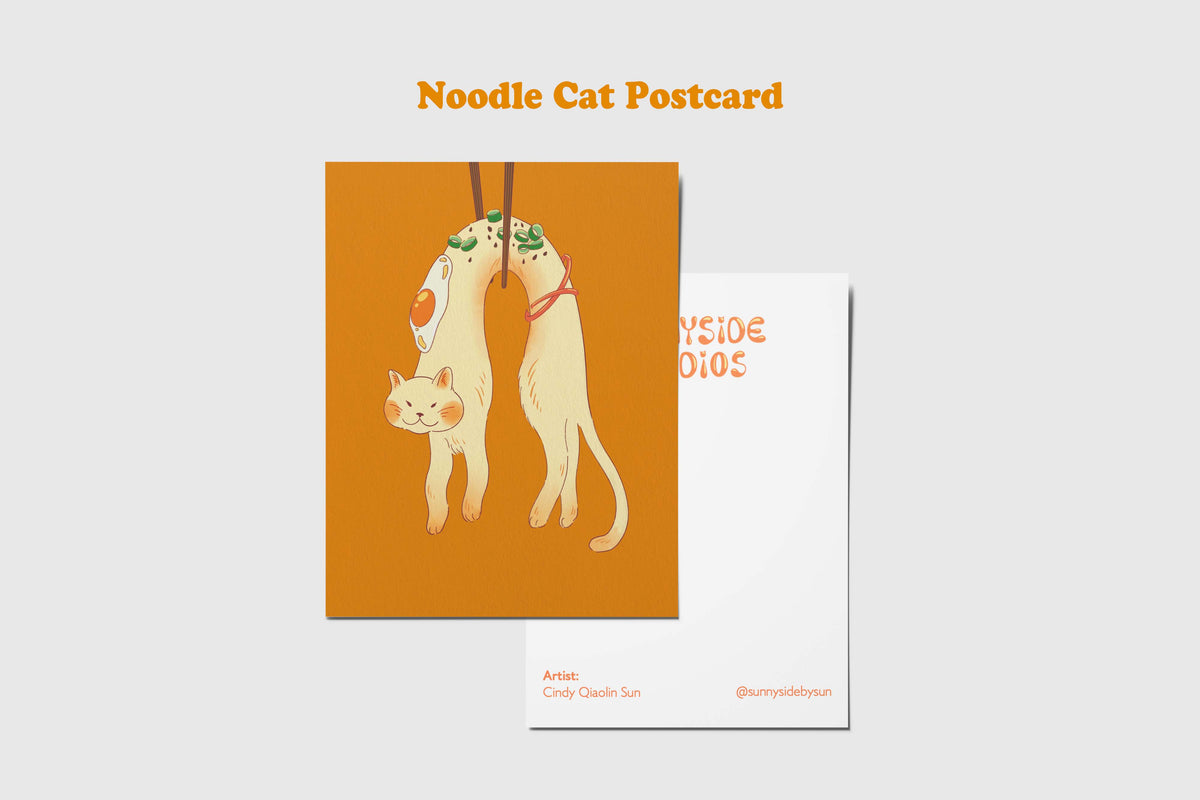 Noodle Cat Postcard